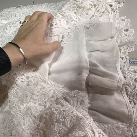 Bardot Reese White Floral Crochet Lace Dress Size 10 Party Dress‎ Up Black White - Picture 11 of 15